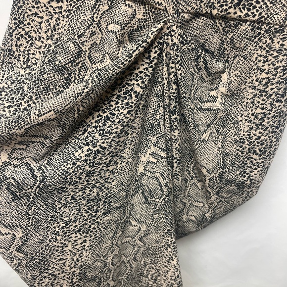 Guess Snakeskin Print Tulip Hem Dress - Picture 10 of 14